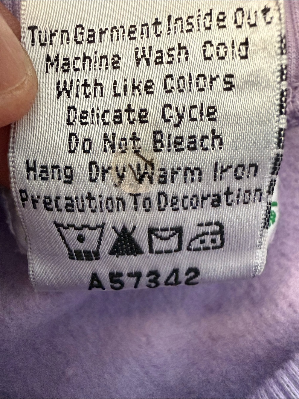 The Quacker Factory XL NWOT Lavender Snowman Sweatshirt Fleece Embroidered - Picture 7 of 9